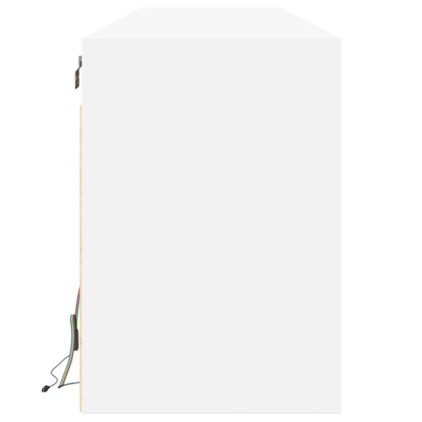 vidaXL TV nástenná skrinka s LED biela 180x31x45 cm – Obrázok 7