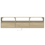 vidaXL TV nástenná skrinka s LED svetlami dub sonoma 180x31x45 cm – Obrázok 6