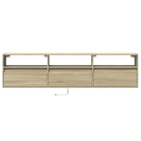 VXL8721158342874_g_en_hd_4.jpg vidaXL TV nástenná skrinka s LED svetlami dub sonoma 180x31x45 cm – Obrázok 6