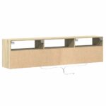 vidaXL TV nástenná skrinka s LED svetlami dub sonoma 180x31x45 cm – Obrázok 8