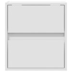 vidaXL Nástenné nočné skrinky s LED osvetlením 2 ks biele – Obrázok 6