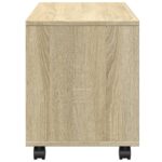 vidaXL Skrinka na kolieskach, sonoma 72x33x42,5 cm, kompozitné drevo – Obrázok 6