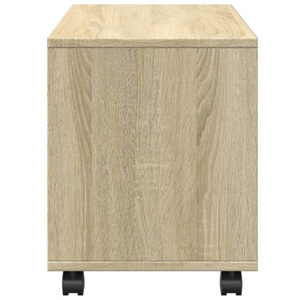 vidaXL Skrinka na kolieskach, sonoma 72x33x42,5 cm, kompozitné drevo – Obrázok 6