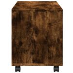 vidaXL Skrinka na kolieskach, tmavý dub 72x33x42,5cm, kompozitné drevo – Obrázok 6