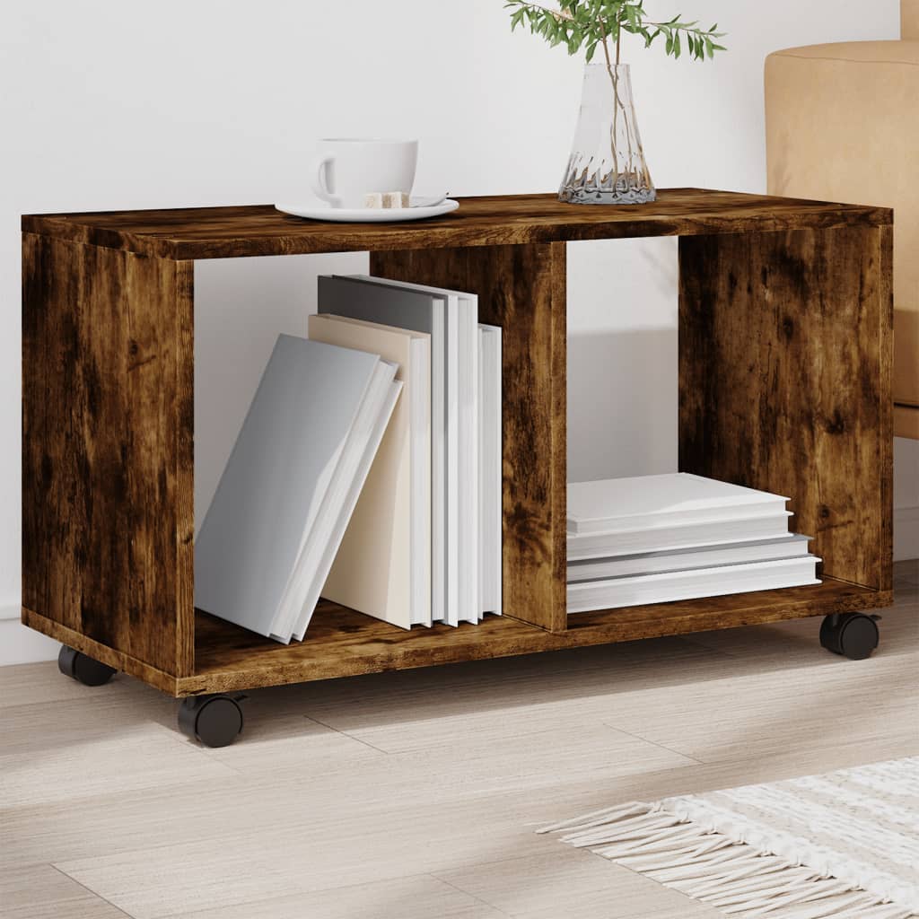VXL8721158360069_m_en_hd_1.jpg vidaXL Skrinka na kolieskach, tmavý dub 72x33x42,5cm, kompozitné drevo – Obrázok 1
