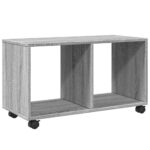 vidaXL Skrinka na kolieskach sivá sonoma 72x33x42,5cm kompozitné drevo – Obrázok 2