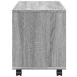 vidaXL Skrinka na kolieskach sivá sonoma 72x33x42,5cm kompozitné drevo – Obrázok 6