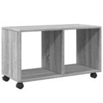 vidaXL Skrinka na kolieskach sivá sonoma 72x33x42,5cm kompozitné drevo – Obrázok 7
