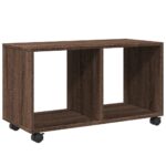 vidaXL Skrinka na kolieskach, hnedý dub 72x33x42,5cm, kompozitné drevo – Obrázok 2