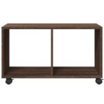 vidaXL Skrinka na kolieskach, hnedý dub 72x33x42,5cm, kompozitné drevo – Obrázok 5