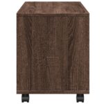 vidaXL Skrinka na kolieskach, hnedý dub 72x33x42,5cm, kompozitné drevo – Obrázok 6