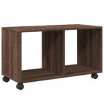 vidaXL Skrinka na kolieskach, hnedý dub 72x33x42,5cm, kompozitné drevo – Obrázok 7