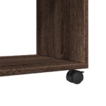 vidaXL Skrinka na kolieskach, hnedý dub 72x33x42,5cm, kompozitné drevo – Obrázok 8