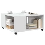 vidaXL Konferenčný stolík, biely 80x80x40 cm, kompozitné drevo – Obrázok 3