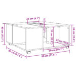 vidaXL Konferenčný stolík, biely 80x80x40 cm, kompozitné drevo – Obrázok 10