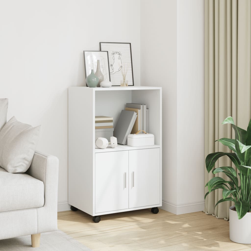 VXL8721158360472_m_en_hd_1.jpg vidaXL Skrinka na kolieskach, biela 55x40x91 cm, kompozitné drevo – Obrázok 1