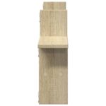 vidaXL Nástenné police 2 ks dub sonoma 38x12x38 cm kompozitné drevo – Obrázok 5