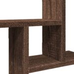 vidaXL Nástenné police 2 ks hnedý dub 50x12x50 cm spracované drevo – Obrázok 8