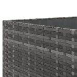 vidaXL 6-dielna záhradná sedacia súprava s podložkami polyratan sivá – Obrázok 9