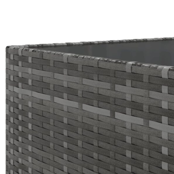 vidaXL 6-dielna záhradná sedacia súprava s podložkami polyratan sivá – Obrázok 9