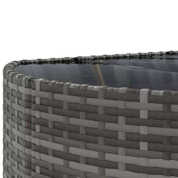 vidaXL 4-dielna záhradná sedacia súprava a vankúše polyratan sivá – Obrázok 8