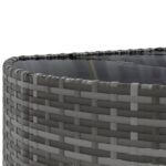 vidaXL 10-dielna záhradná sedacia súprava s vankúšmi polyratanová sivá – Obrázok 9