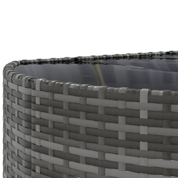 vidaXL 10-dielna záhradná sedacia súprava s vankúšmi polyratanová sivá – Obrázok 9