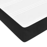 vidaXL Matrac s taštičkovými pružinami stredná tvrdosť čierny 160x220x20 cm zamat – Obrázok 5
