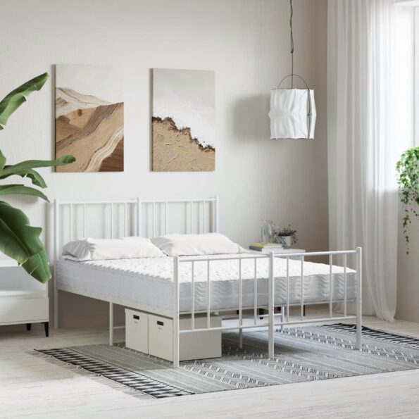 vidaXL Penový matrac biely 120x210 cm tvrdosť H2 H3 – Obrázok 2