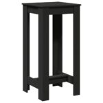 vidaXL Barový stôl čierny 51x50x103,5 cm kompozitné drevo – Obrázok 2