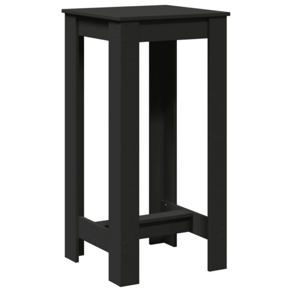 vidaXL Barový stôl čierny 51x50x103,5 cm kompozitné drevo – Obrázok 2