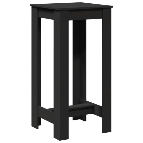 vidaXL Barový stôl čierny 51x50x103,5 cm kompozitné drevo – Obrázok 6