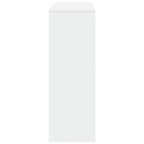 vidaXL Knižnica/deliaca stena biela 100x33x94,5 cm – Obrázok 5