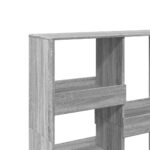 vidaXL Knižnica/deliaca stena sivá sonoma 100x33x115 cm – Obrázok 7
