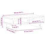 vidaXL Stojan na monitor dub sonoma 50x27x15 cm kompozitné drevo – Obrázok 9