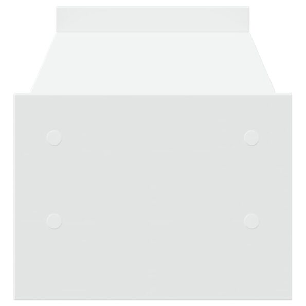 vidaXL Stojan na monitor biely 100x27x20 cm kompozitné drevo – Obrázok 5