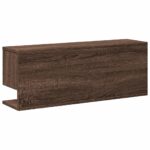 vidaXL Nástenná skrinka 80x20x30 cm hnedý dub kompozitné drevo – Obrázok 6
