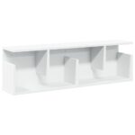 vidaXL Nástenná skrinka 100x20x30 cm biela kompozitné drevo – Obrázok 2