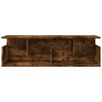 vidaXL Nástenná skrinka 100x20x30 cm dymový dub kompozitné drevo – Obrázok 4