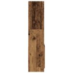 vidaXL Vysoká skrinka staré drevo 63x33x140 cm kompozitné drevo – Obrázok 6