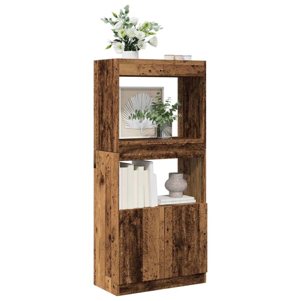VXL8721158399113_m_en_hd_1.jpg vidaXL Vysoká skrinka staré drevo 63x33x140 cm kompozitné drevo – Obrázok 1