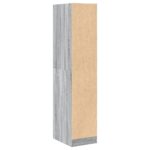 vidaXL Skrinka na lieky sivý dub sonoma 30x41x144,5 kompozitné drevo – Obrázok 7