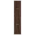 vidaXL Skrinka na lieky hnedý dub 30x41x144,5 cm kompozitné drevo – Obrázok 5