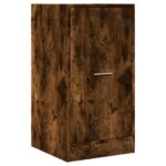 vidaXL Skrinka na lieky dymový dub 40x41x77,5 cm kompozitné drevo – Obrázok 3