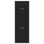 vidaXL Skrinka na lieky čierna 40x41x118 cm kompozitné drevo – Obrázok 5