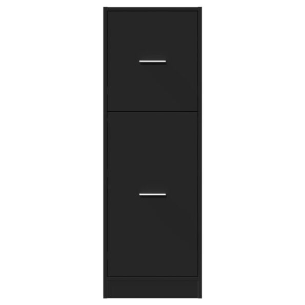 vidaXL Skrinka na lieky čierna 40x41x118 cm kompozitné drevo – Obrázok 5