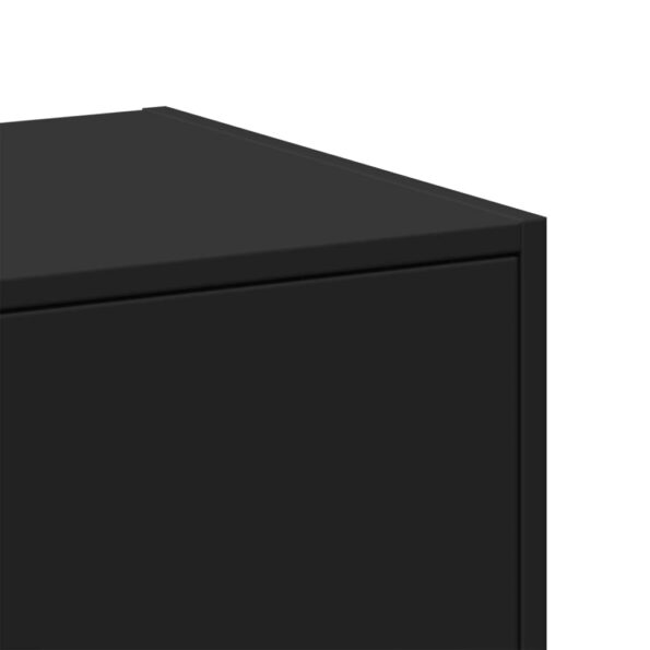 vidaXL Skrinka na lieky čierna 40x41x118 cm kompozitné drevo – Obrázok 8