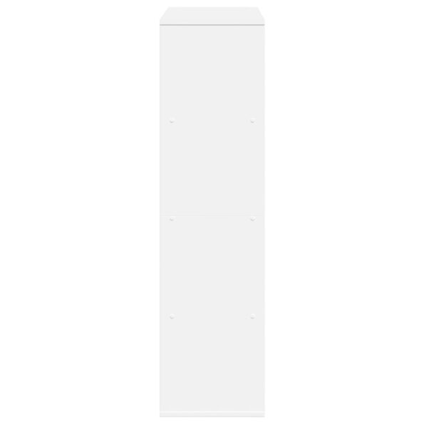 vidaXL Knižnica biela 100x33x125,5 cm kompozitné drevo – Obrázok 5