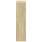 vidaXL Knižnica dub sonoma 100x33x125,5 cm kompozitné drevo – Obrázok 5