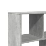 vidaXL Knižnica betónová sivá 100x33x156,5 cm kompozitné drevo – Obrázok 7